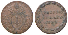 Leone XII (1823-1829) Quattrino 1824 A. I - Nomisma 324 CU (g 2,48)
qSPL
