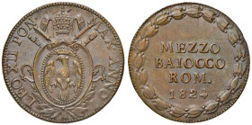 Leone XII (1823-1829) Bologna - Mezzo baiocco 1824 A. I - Nomisma 321 CU (g 5,69)
qFDC
