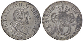 Vittorio Amedeo III (1773-1796) 20 Soldi 1794 - Nomisma 363 MI (g 4,94)
SPL/SPL+