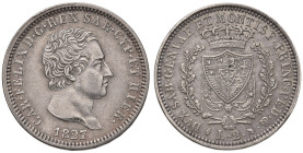 Carlo Felice (1821-1831) 2 Lire 1827 T - Nomisma 581 AG R
SPL