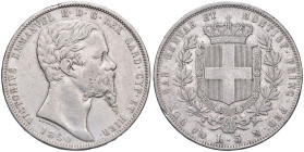 Vittorio Emanuele II (1849-1861) 5 Lire 1850 G - Nomisma 771 AG R Colpetti al bordo
qBB
