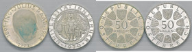 AUSTRIA Repubblica Lotto di due monete in AG come da foto da esaminare
FDC