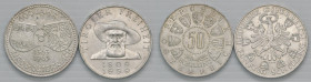 AUSTRIA Repubblica Lotto di due monete in AG come da foto da esaminare
BB-FDC