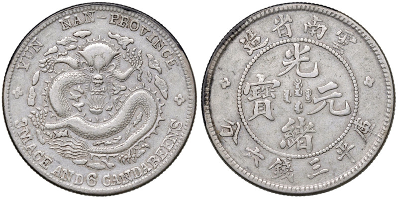 CINA Yunnan 50 Cents - KM Y253 AG (g 13,21) Ossidazioni nere
BB