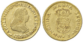 COLOMBIA Carlos III (1759-1788) Escudo 1762 PN-J - KM 35; Fr. 30 AU (g 3,33)
qBB