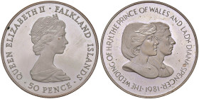 FALKLAND 50 Pence 1981 - KM 16a AG (g 28,01)
FS
