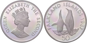 FALKLAND 50 Pence 1987 - KM 25a AG (g 28,28)
FS