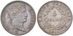 FRANCIA Napoleone (1804-1814) 5 Franchi 1811 A - Gad. 584 AG (g 25,03) Minimi graffietti sul volto ma bell’esemplare con delicata patina
SPL+
