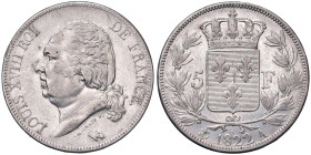 FRANCIA Luigi XVIII (1814-1824) 5 Franchi 1822 A - Gad. 614 AG (g 25,01)
BB