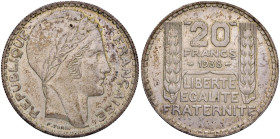 FRANCIA Terza Repubblica (1870-1940) 20 Franchi 1938 - Gad. 852 AG (g 20,00)
SPL+