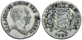 GERMANIA Baviera - Massimiliano Giuseppe (1806-1825) 6 Kreuzer 1806 - MI (g 2,72) Depositi tra le lettere
qBB