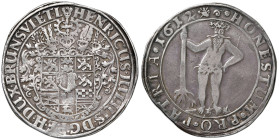 GERMANIA Braunschweig und Lüneburg - Heinrich Julius (1589-1613) Tallero 1612 - Dav. 6285 AG (g 28,83) Mancanza di metallo. Schiacciatura marginale
q...