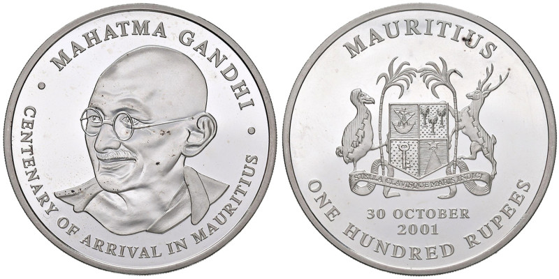 MAURITIUS 100 Rupie 2001 Gandhi - AG (g 36,76)
FS