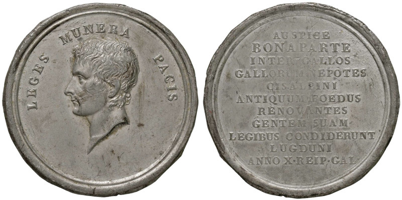 MEDAGLIE ETA’ NAPOLEONICA Napoleone Consul (1799-1804) Medaglia 1802 LEGES MUNER...