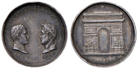 MEDAGLIE DI ETA’ NAPOLEONICA Luigi Filippo (1830-1848) Medaglia 1836 Inaugurazione dell’Arco del Trionfo - Opus: Montagny - AG (g 2,91 - Ø 16 mm) Segn...