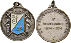 MODENA Medaglia 1974 Centenario La Fratellanza - MA (g 14,38 - Ø 31 mm)
SPL