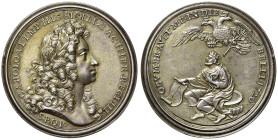 PALERMO Carlo III (1720-1734) Medaglia 1720 Omaggio del Senato di Palermo a Carlo VI nuovo re di Sicilia e Gerusalemme - Opus: Travani - Siciliano 94 ...