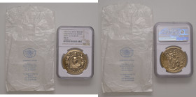 Cristoforo Colombo - Medaglia 1992 Quinto anniversario della Scoperta dell'America - MD (Ø 40 mm) In slab NGC MS 69 5784883-014 
MS 69