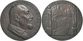 Medaglia Ludovico Chigi Albani della Rovere - Opus: D’Antino - AE (g 350 - Ø 102 mm) R Modesta ossidazione al R/
SPL