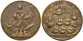 Ammiraglio Vernon - Medaglia 1739 Presa di Porto Bello con sole sei navi - AE (g 17,41 - 36 mm)
BB