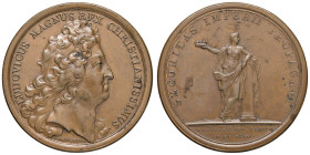 FRANCIA Louis XIV (1643-1715) Medaglia 1693 SECURITAS IMPERII PROPAGATI. - Opus: Mavger - AE (g 28,00 - Ø 41 mm) Leggermente lucidata
BB