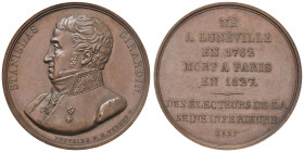 FRANCIA Medaglia 1827 per la morte di S. Girardin - Opus: Peuvrier; Vernet - AE (g 57,93 - Ø 49 mm) Colpetti al bordo
SPL+