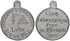 FRANCIA Medaglia 1848 Club démocratique, Lyon - MA (g 15,45 - Ø 29 mm)
SPL+/qFDC