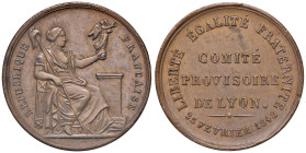 FRANCIA Medaglia 1848 Coité provisoire de Lyon - AE (g 10,39 - 30 mm)
SPL+