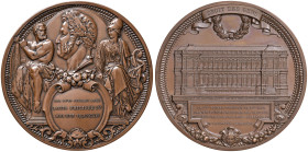 FRANCIA Medaglia 1845 Posa della prima pietra del Ministereo degli affari esteri - Opus: Fournera - AE (g 189 - Ø 67 mm) Sul bordo mano e CUIVRE. In b...