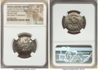 EASTERN EUROPE. Uncertain Celtic Tribe. Ca. 2nd-1st centuries BC. AR tetradrachm (25mm, 13.85 gm, 4h). NGC VF 3/5 - 4/5. Minted in the central Carpath...