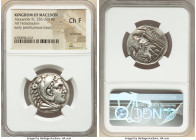 MACEDONIAN KINGDOM. Alexander III the Great (336-323 BC). AR tetradrachm (26mm, 4h). NGC Choice Fine, scratches. Posthumous issue of Amphipolis, ca. 3...