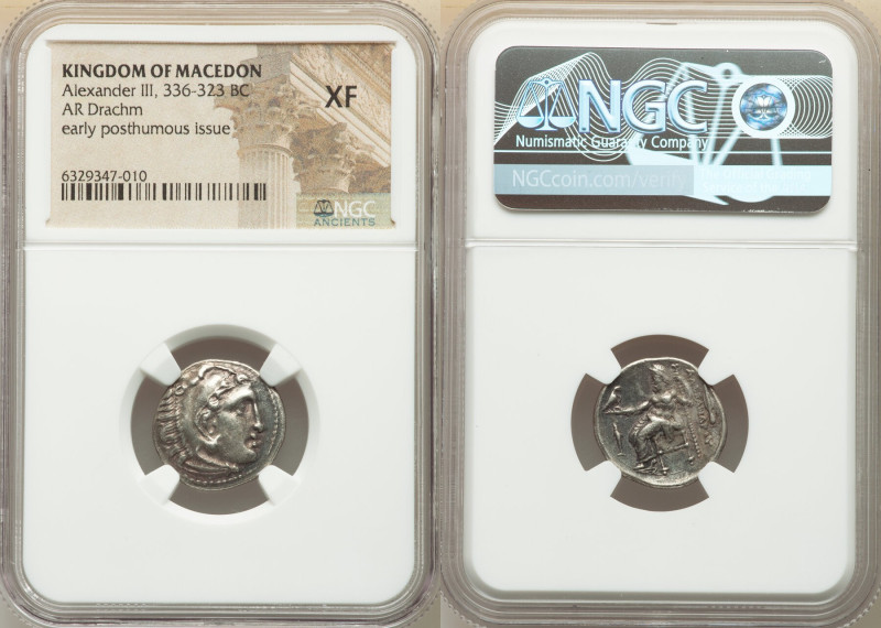 MACEDONIAN KINGDOM. Alexander III the Great (336-323 BC). AR drachm (18mm, 11h)....