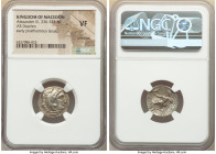 MACEDONIAN KINGDOM. Alexander III the Great (336-323 BC). AR drachm (18mm, 1h). NGC VF scratches. Posthumous issue of Colophon, ca. 322-317 BC. Head o...