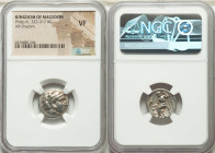 MACEDONIAN KINGDOM. Philip III Arrhidaeus (323-317 BC). AR drachm (17mm, 11h). NGC VF. Lifetime issue of Magnesia ad Maeandrum, ca. 323-319 BC. Head o...