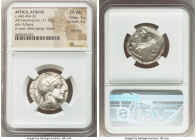 ATTICA. Athens. Ca. 440-404 BC. AR tetradrachm (23mm, 17.19 gm, 7h). NGC Choice AU 5/5 - 4/5, Full Crest. Mid-mass coinage issue. Head of Athena right...