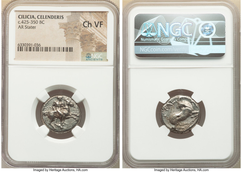 CILICIA. Celenderis. Ca. 425-350 BC. AR stater (20mm, 11h). NGC Choice VF. Persi...