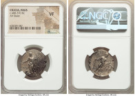 CILICIA. Issus. Ca. 400-370 BC. AR stater (25mm, 1h). NGC VF. IΣΣI, Apollo standing facing, head left, patera in extended right hand, resting against ...