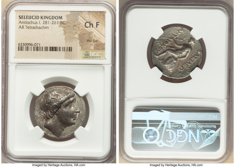 SELEUCID KINGDOM. Antiochus I Soter (281-261 BC). AR tetradrachm (26mm, 8h). NGC...