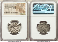 PTOLEMAIC EGYPT. Cleopatra III and Ptolemy IX Soter II (116/5-107 BC). AR stater or tetradrachm (25mm, 13.85 gm, 12h). NGC Choice AU 4/5 - 4/5. Alexan...