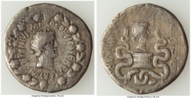 Marc Antony, as Imperator and Triumvir (43-30 BC), with Octavia. AR cistophorus (29mm, 11.44 gm, 1h). Fine, tooled. Ephesus, ca. summer-autumn 39 BC. ...