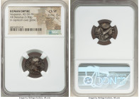 Vespasian (AD 69-79). AR denarius (17mm, 3.30 gm, 5h). NGC Choice VF 4/5 - 2/5. Rome, AD 79. IMP CAESAR VESPASIANVS AVG, laureate head of Vespasian ri...