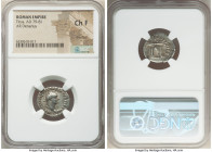 Titus, as Augustus (AD 79-81). AR denarius (19mm, 6h). NGC Choice Fine, brushed. Rome, January-June AD 80. IMP TITVS CAES VESPASIAN AVG P M, laureate ...