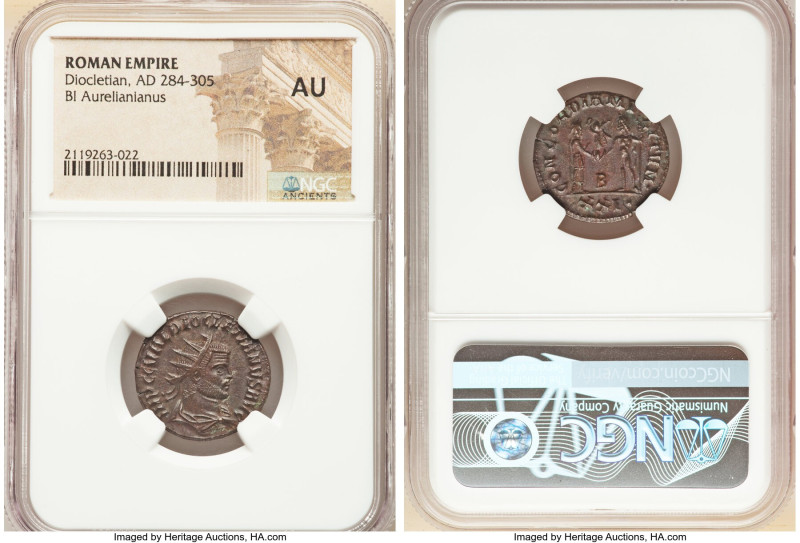 ANCIENT LOTS. Roman Imperial. Lot of five (5) BI antoniniani. NGC VF-AU. Include...