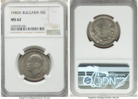 Boris III 50 Leva 1940-A MS62 NGC, Berlin mint, KM48. One year type. 

HID09801242017

© 2022 Heritage Auctions | All Rights Reserved