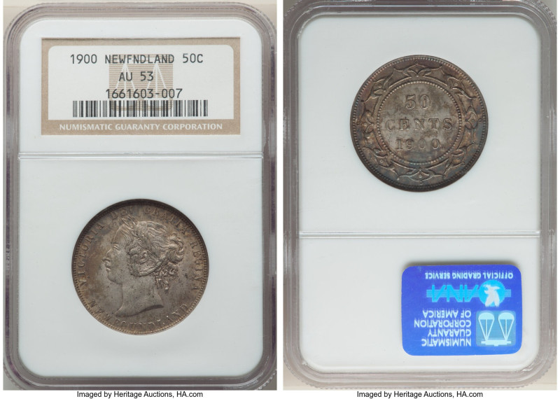 Newfoundland. Victoria 50 Cents 1900 AU53 NGC, London mint, KM6. 

HID0980124201...