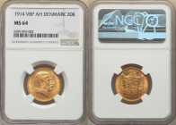 Christian X gold 20 Kroner 1914 (h)-VBP MS64 NGC, Copenhagen mint, KM817.1, Fr-299. 

HID09801242017

© 2022 Heritage Auctions | All Rights Reserved