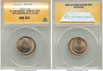Republic Mint Error - Struck 15% Off-Center 5 Centavos 1920 MS63 ANACS, KM129. 

HID09801242017

© 2022 Heritage Auctions | All Rights Reserved