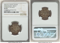 Carolingian. Charles the Bald (840-877) Denier ND (860-c. 925) AU58 NGC, Melle mint, Dep-627, M&G-1064. 1.63gm. Sold with dealer tag. 

HID09801242017...