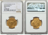 François I (515-1547) gold Ecu'Or ND (from 1519) UNC Details (Bent) NGC, Lyon mint, Fr-347, Dup-775. 3.40gm. 

HID09801242017

© 2022 Heritage Auction...