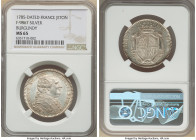 Louis XVI silver "Comitia Burgundiae" Jeton 1785-Dated MS65 NGC, Feuardent-9867. 30mm. 

HID09801242017

© 2022 Heritage Auctions | All Rights Reserve...
